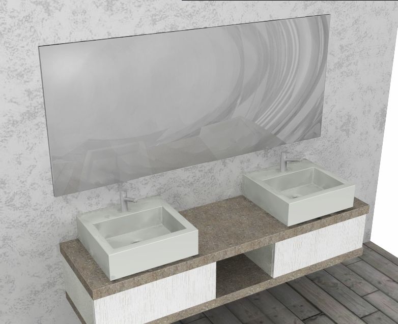 bagno con lavabo doppio mobile da bagno amp lusso sospeso mod el l cm doppio