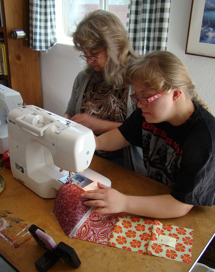 Special needs: A daughter and mother making beautiful quilts