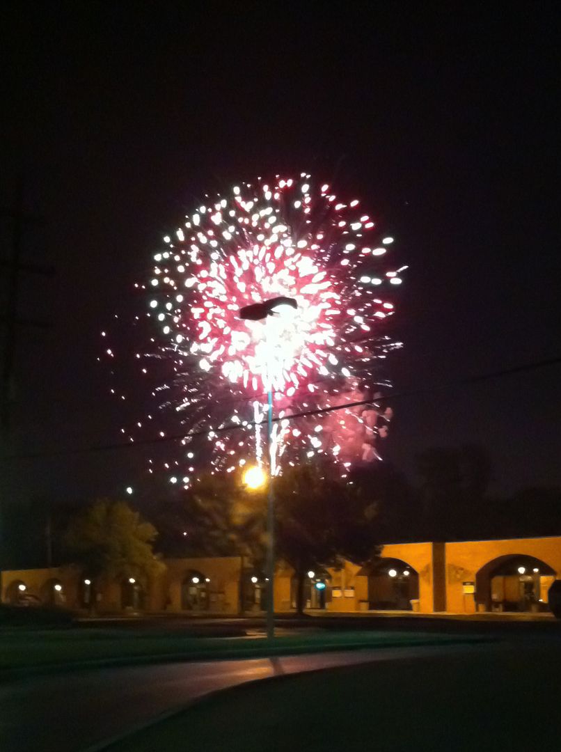 Family time: Enjoying the 4th of July fireworks