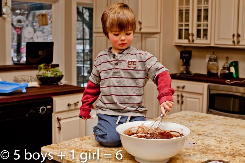 Family Baking: Baking cupcakes with my son Colin