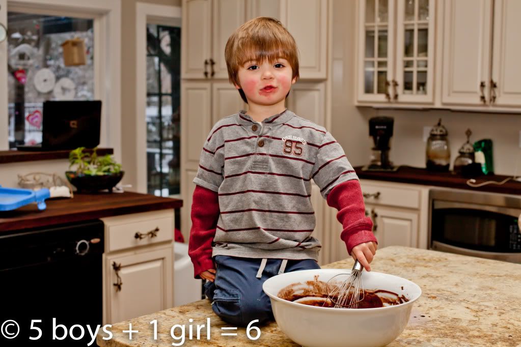 Family Cooking: Baking chocolate cupcakes with my son Colin
