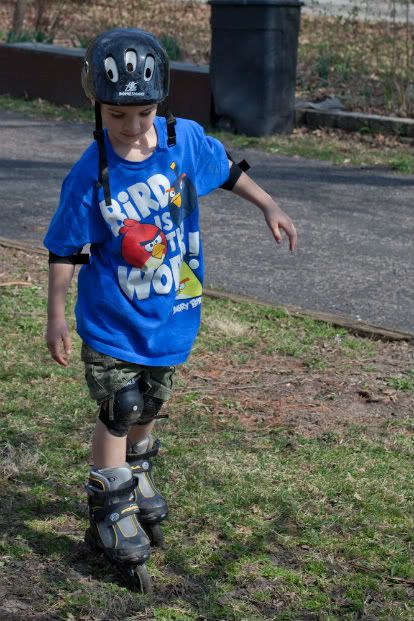 Ryan on roller blades loving the Saturday