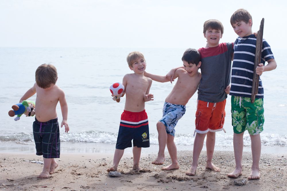 Our family: Day at the beach