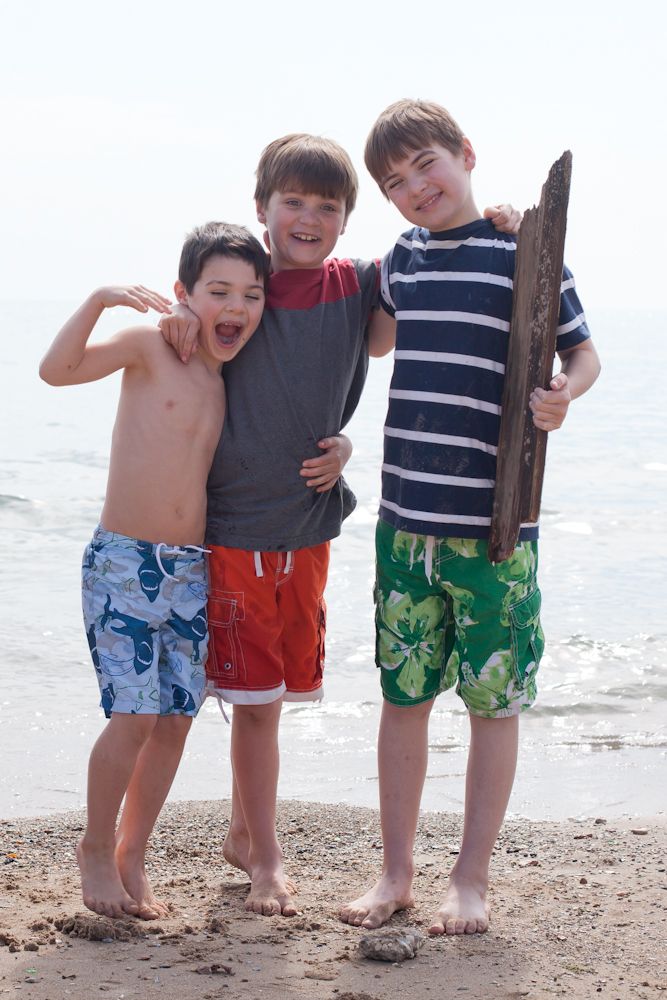 Our boys on the beach celebrating spring break