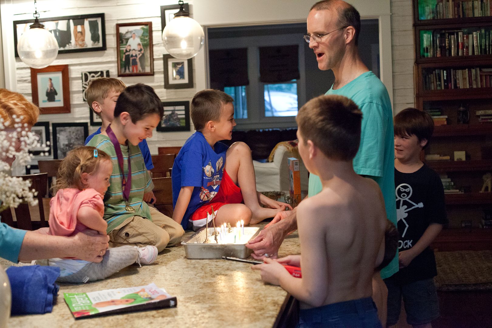 Ryan and his friends celebrating his 7th birthday