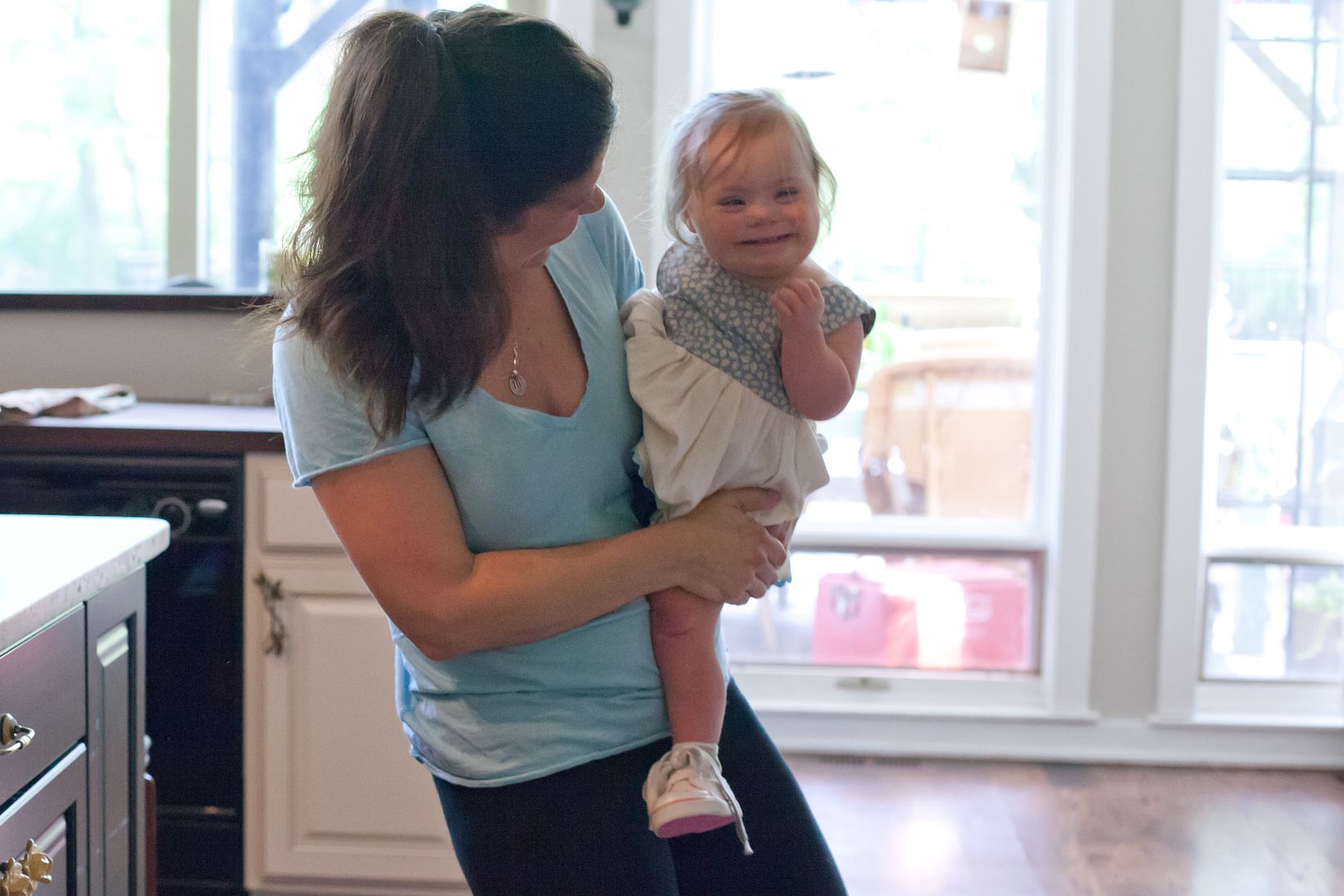 Family time: Dancing in the kitchen with the kids