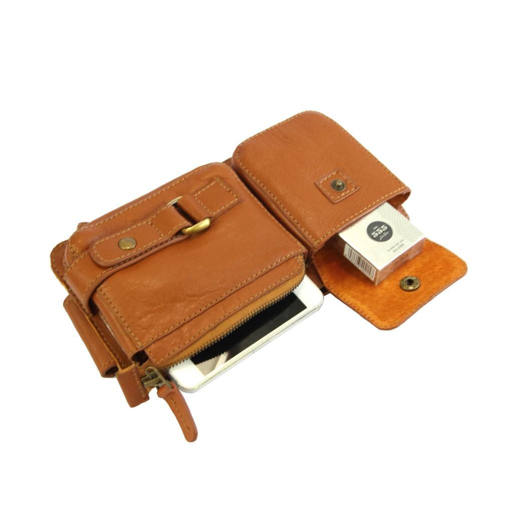 Natalea - Túi da bò  - túi Ipad may tay - da thật nhập khẩu 100% . - 20