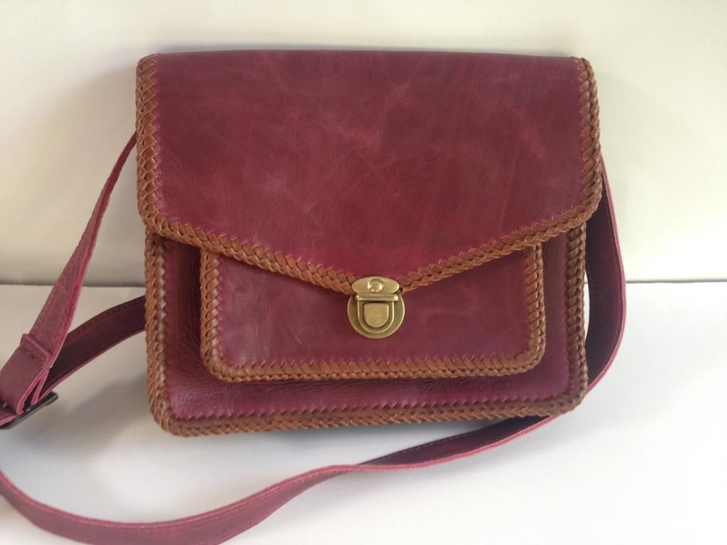 Natalea - Túi da bò  - túi Ipad may tay - da thật nhập khẩu 100% . - 23