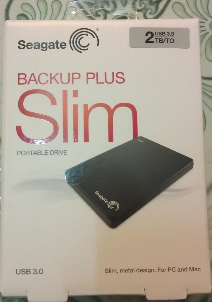 Hdd Box Seagate Slim 2TB USB3.0