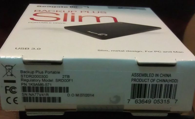 Hdd Box Seagate Slim 2TB USB3.0 - 1