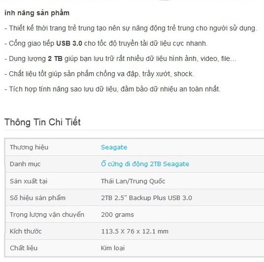 Hdd Box Seagate Slim 2TB USB3.0 - 5