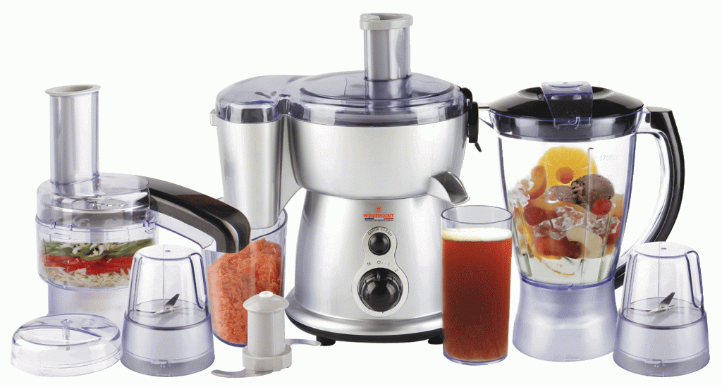  West Point Jumbo Food Factory with extra Grinder (9 in 1) WF-2804-S [Black&Silver]