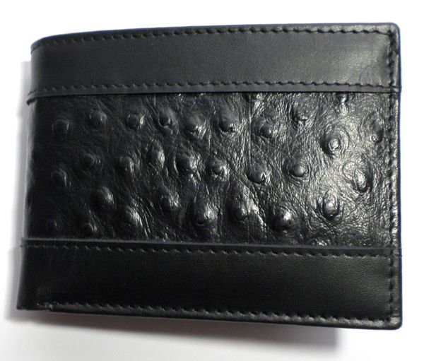 Black Leather Wallet 360
