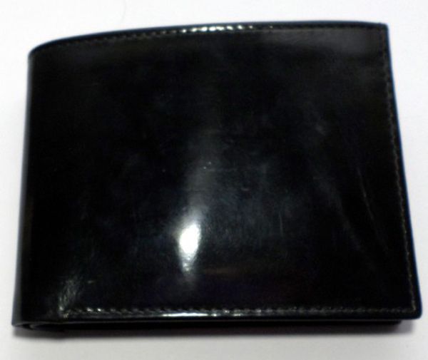 Black Shinning Leather Wallet
