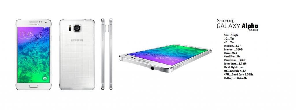 Samsung Galaxy Alpha G850F - Official Warranty
