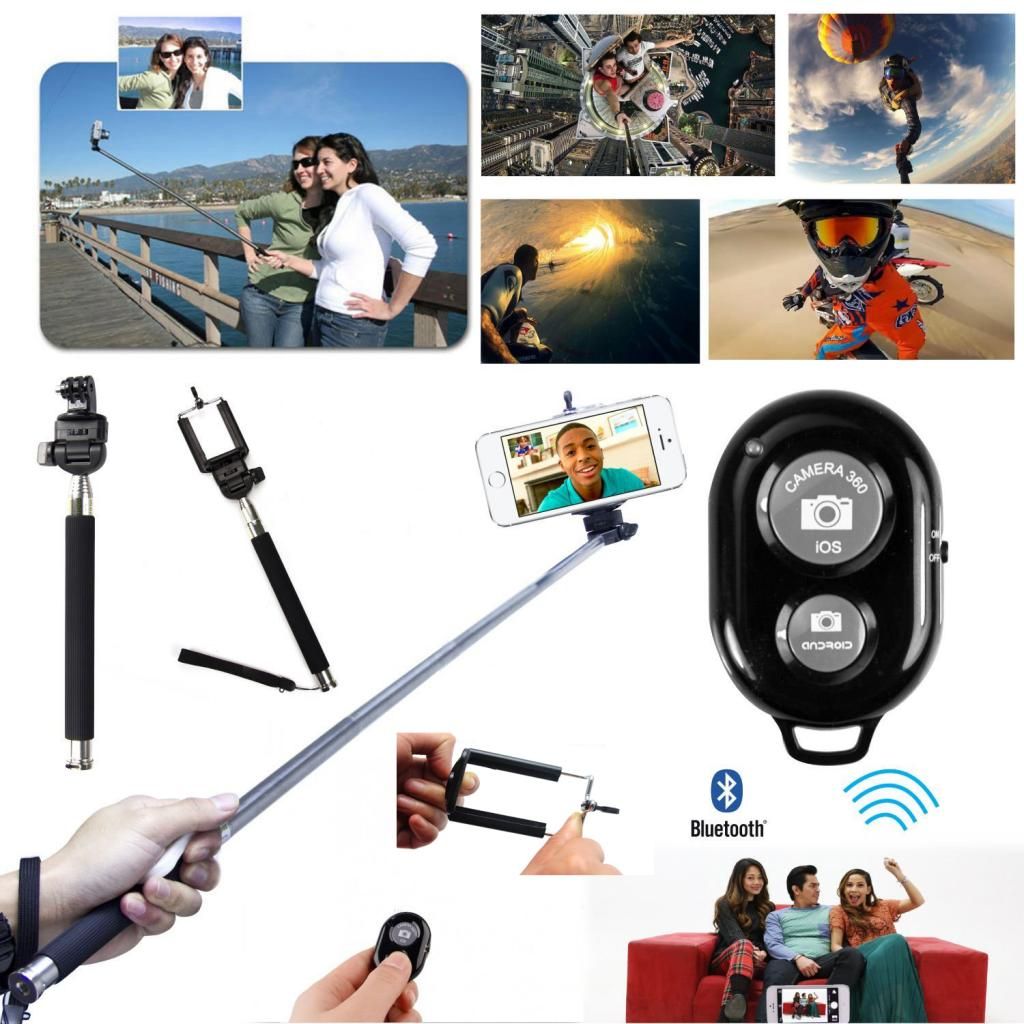 Selfie Stick with Bluetooth Shutter