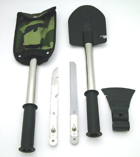 Multi Purpose Tool Shovel Axe wood Saw 
