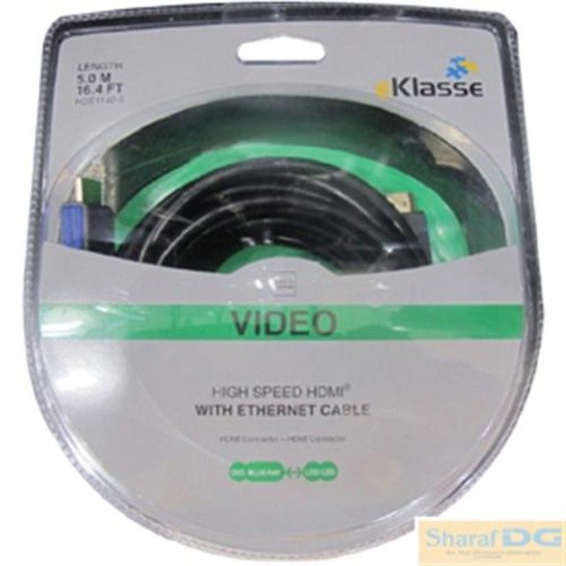 Eklasse HDE1140 HDMI Cable W/ Ethernet 5M