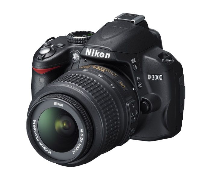 Nikon D3000 DSLR Camera with 18-55mm Lens