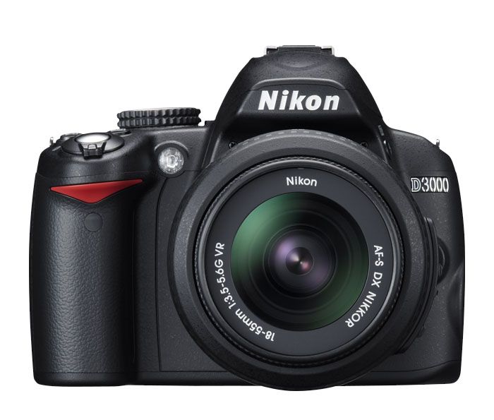 Nikon D3000 DSLR Camera with 18-55mm Lens