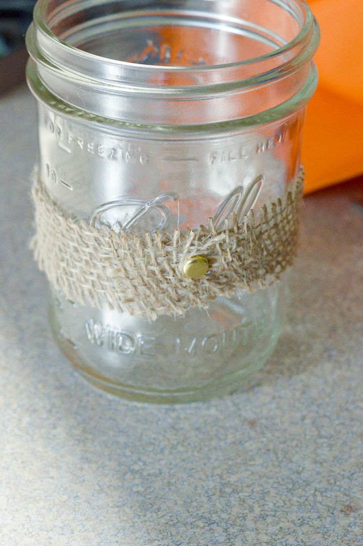 DIY Fall Mason Jar Drinking Glass Craft