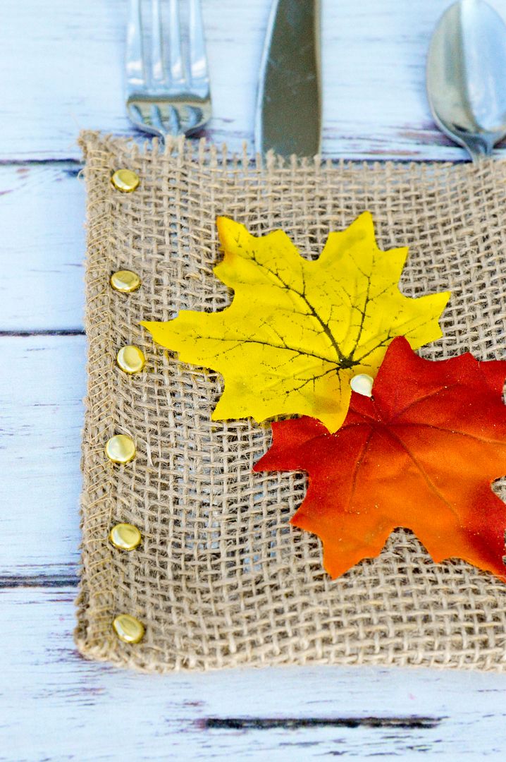 DIY Fall Silverware Holder for Perfect Autumn Place Settings