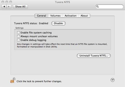 Tuxera NTFS for Mac is