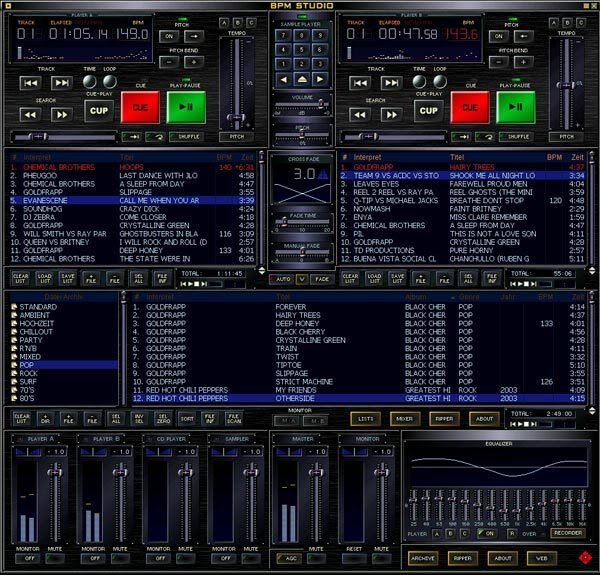 DJ Studio Pro хорошая программа аудиоплеер, которая написана для