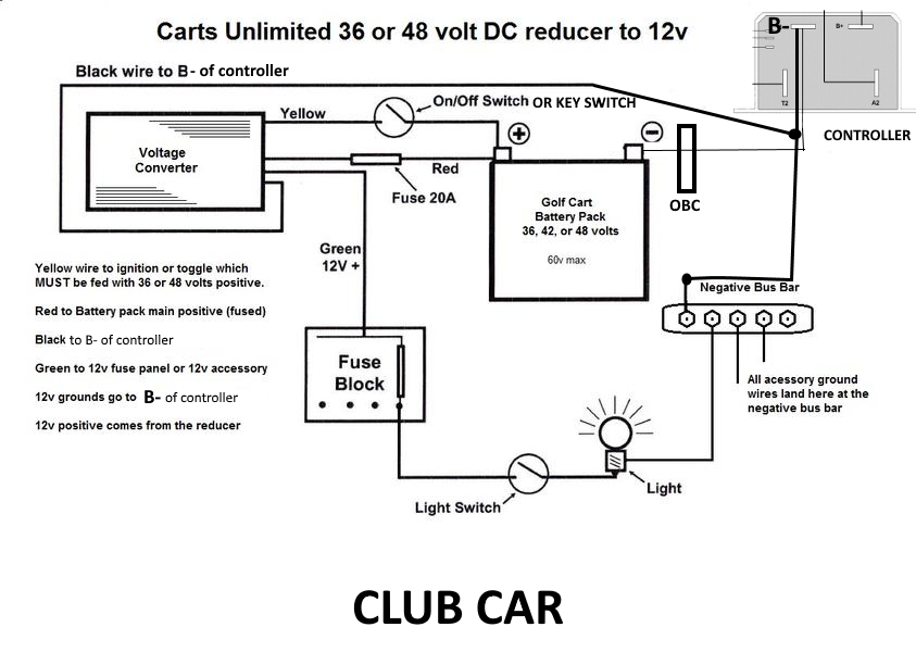 48V Golf Cart Voltage Reducer Wiring Diagram from i1109.photobucket.com