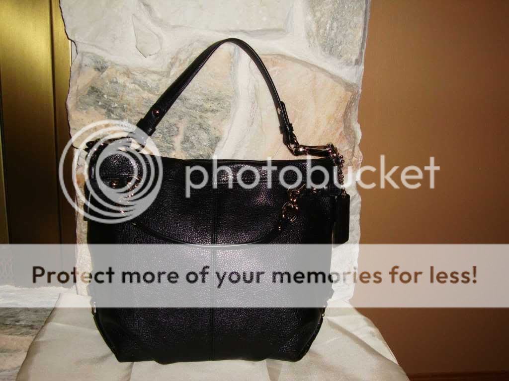 COACH BLACK LEATHER BROOKE BAG 14142M NWT RETAIL $358 + TAX  