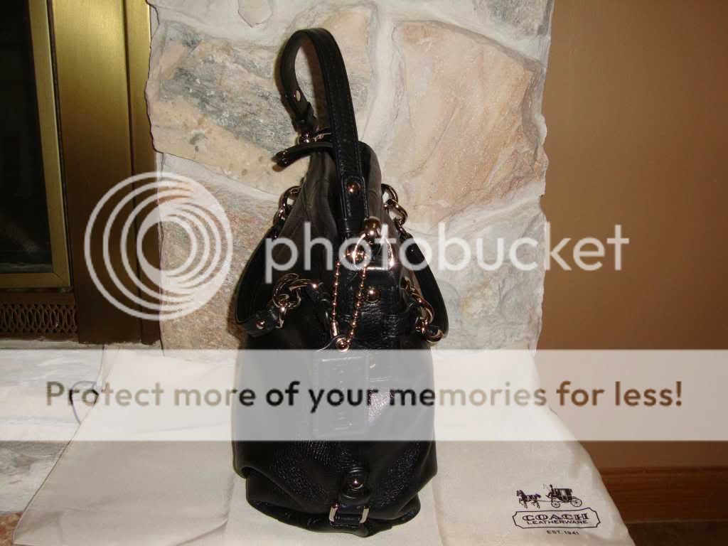 COACH BLACK LEATHER BROOKE BAG 14142M NWT RETAIL $358 + TAX  