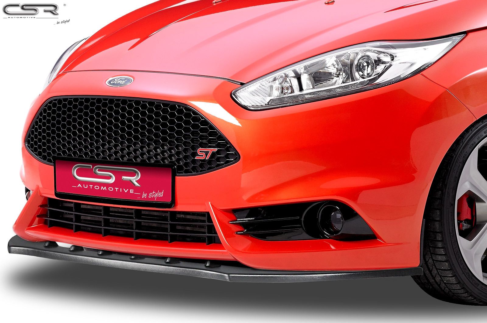 SPLITTER FRONT LIP SPOILER FRONT BUMPER FOR FORD FIESTA ST from 2013 ...