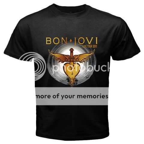 New Bon Jovi Concert World Tour 2011 Tshirt S 3XL  