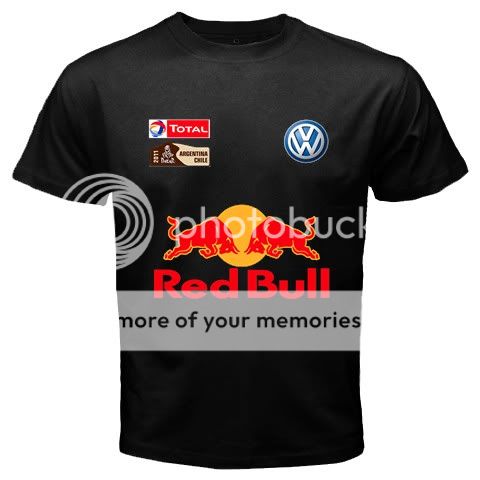 VW Touareg Red Hot Bull Dakar Rally Racing Team 2011  2012 Tshirt S 