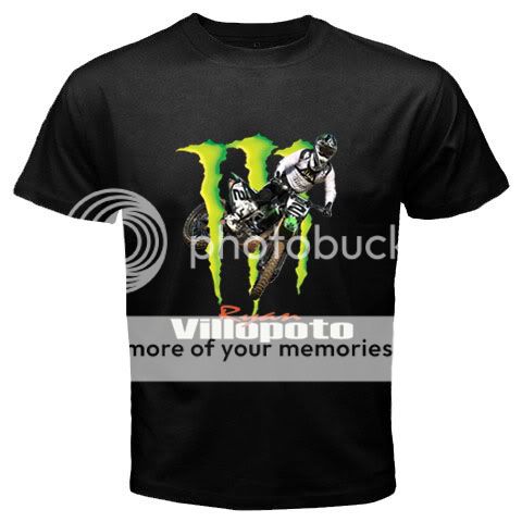 Monster Kawasaki RYAN VILLOPOTO Motocross Tshirt S 3XL  