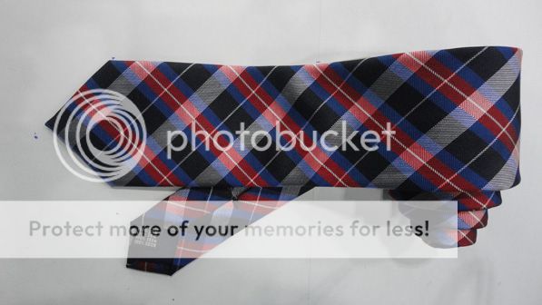 Black And Blue Checkers Tie