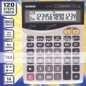 Casio DJ-240D Calculator