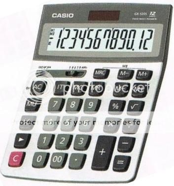Casio GX-120S Desk-Top Calculator
