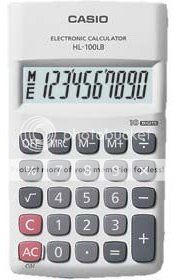 Casio HL-100LB Calculator