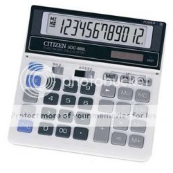 Citizen SDC-868 12 Digit Basic Calculator