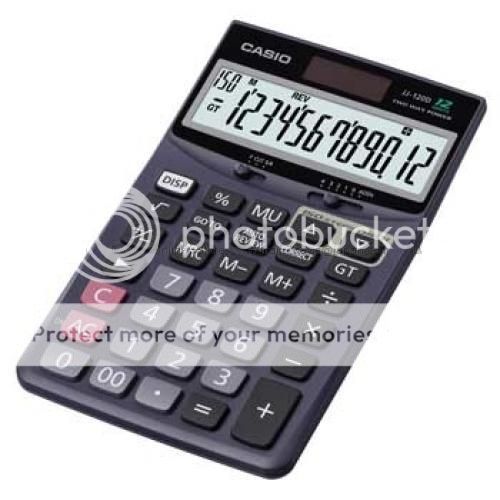 Casio JJ-120D 12 Digits Calculator
