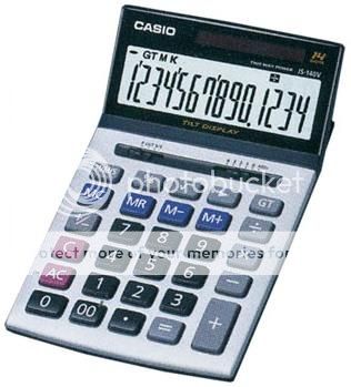 Casio JS-120 TV Calculator