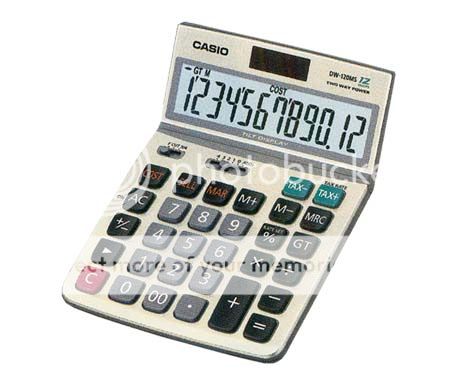 Casio DW-120MS Calculator