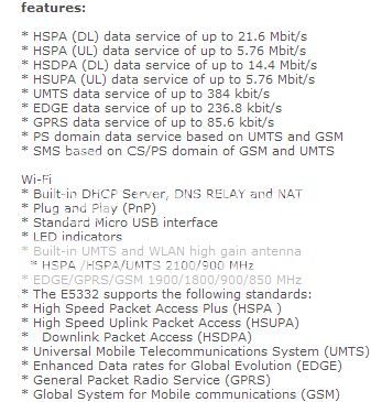 Huawei E5331s Unlocked 3G GSM 21 Mbps HSPA Wireless 