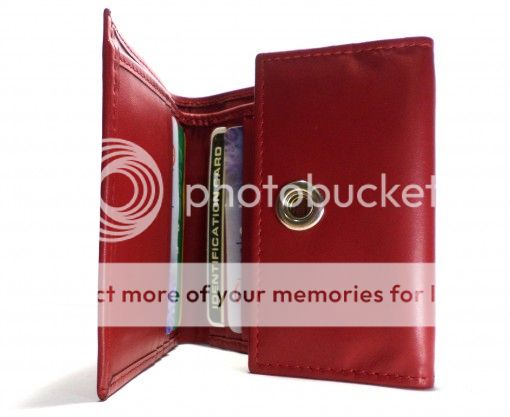 Red Front Lock Mini Wallet LW 4864