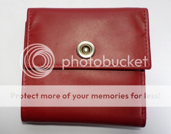 Red Front Lock Mini Wallet LW 4864