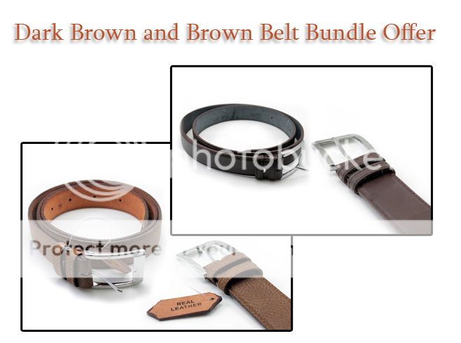 Dark Brown And Brown Belt Bundle Offer