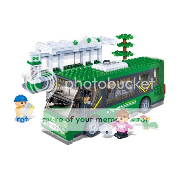 BanBao Bus Station Toy Building Set 8768
