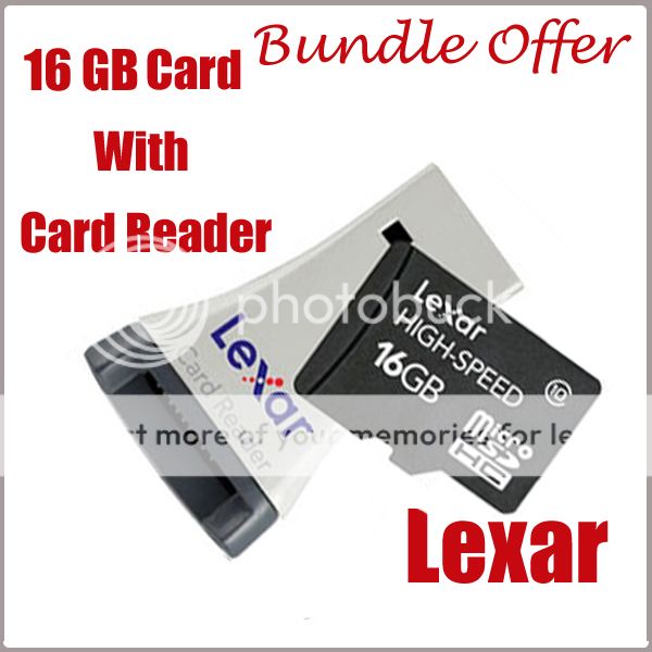 Lexar 16GB Micro SDHC Card with Reader Class 10 Bundle Offer