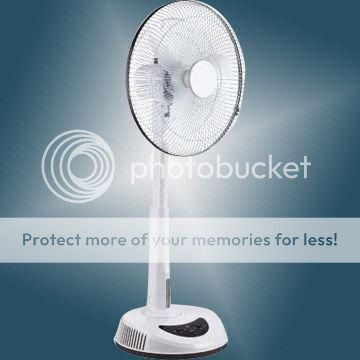 Rechargeable Fan With LED Light MB-816